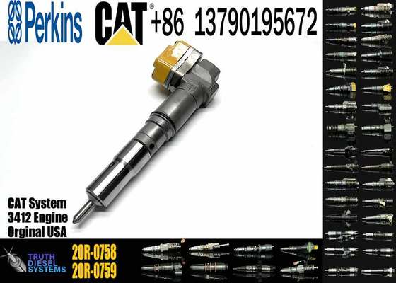 174-7526 1747526 Diesel Fuel Injector for Caterpillar CAT 3412E Engine 20R-0758 Injection Valves