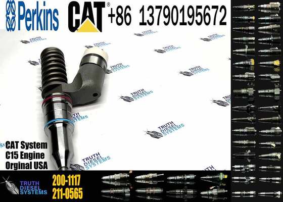 Excavator Accessories for CAT C11 C13 C15 Fuel Injector 191-3003 1913003 200-1117 2001117 for Construction Machinery