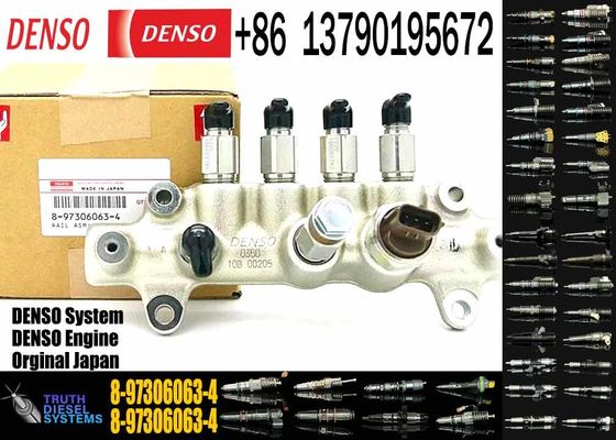 Excavator Parts 8-97306063-4 4HK1 Genuine Fuel Common Rail For Engine Parts