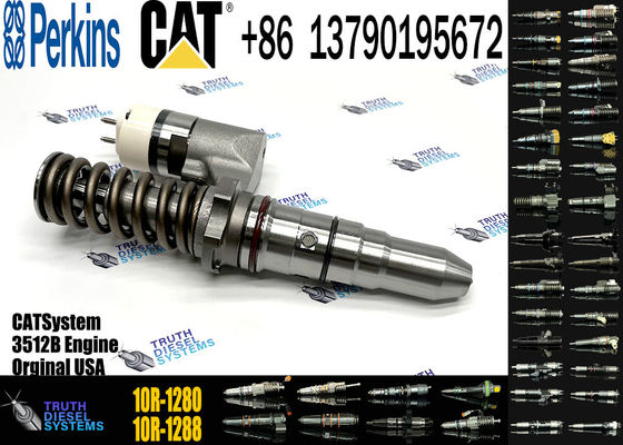 Excavator Spare Parts Common Rail Diesel Fuel Injector 10R-1280 250-1308 For CAT 3512B 3516B 3508B Engine