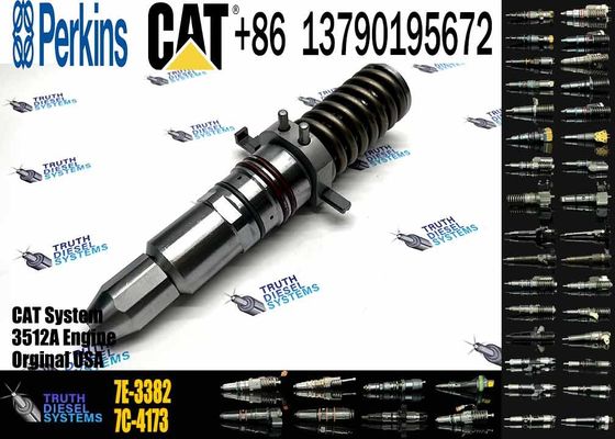 Diesel Engine Injector 7C-41750R-0906 7E-3382 7C-4173 9Y-1785 6I-3075 7C-4184 For Caterpillar C3512A Common Rail