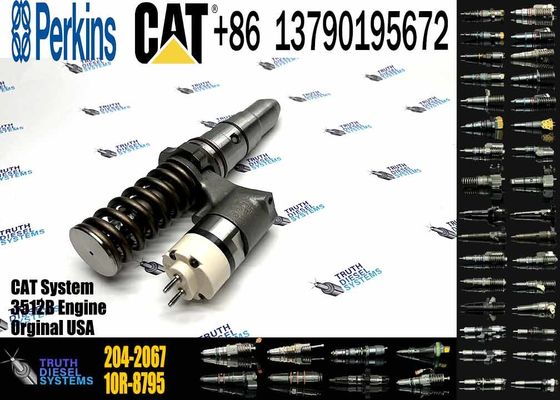 Excavator Parts 3512B Engine Injector 204-2067 229-1631 245-8272 246-1854 250-1311 Fuel Injector For Excavator