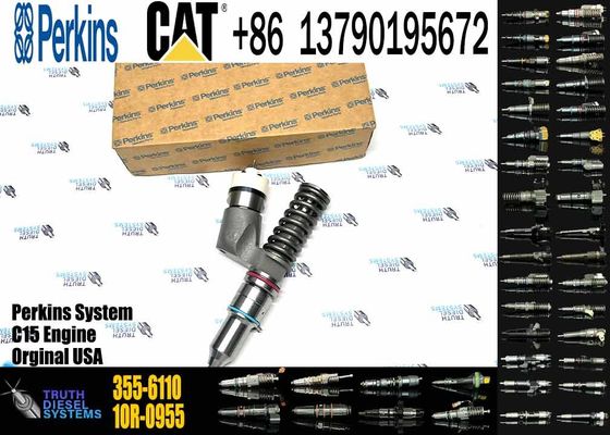Common Rail Fuel Injector 355-6110 3556110 CAT Injector for Caterpillar C13 Diesel Engine Parts Construction Machinery