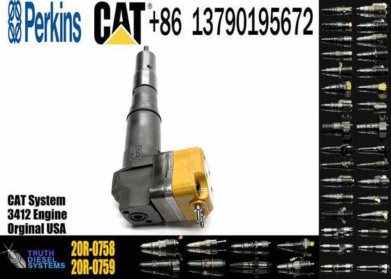 174-7526 1747526 Diesel Fuel Injector for Caterpillar CAT 3412E Engine 20R-0758 Injection Valves