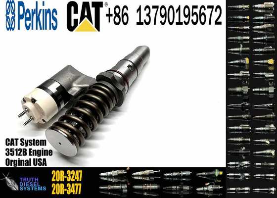 Excavator Parts 392-0225 Fuel Injector 3920225 20R-3247 20R3247 for CAT 3508B 3512B 3516B 3512C 3516C
