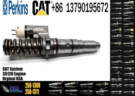 250-1308 2501308 Diesel Fuel Injector for Caterpillar CAT 3512B 3516B 10R-1280 Common Rail Injection Valves