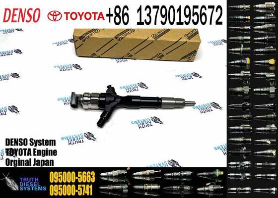 Diesel Fuel Injector 095000-5663 23670-30050 2367030050 for Toyota 1AD-FTV 2AD-FTV