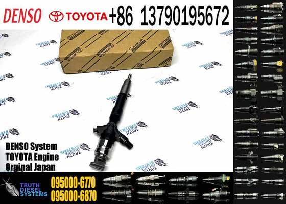 High Quality New Diesel Common Rail Fuel Injector 095000-6770 23670-30150 for Toyota Hiace 2KD-FTV 2.5 D-4D