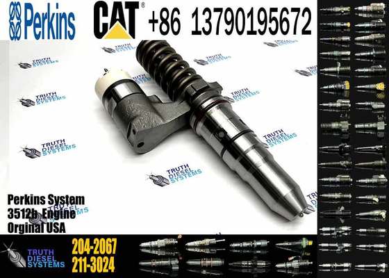 Excavator Parts 3512B Diesel Engine New Fuel Injector 204-2067 229-1631 245-8272 246-1854 250-1311 for Excavator