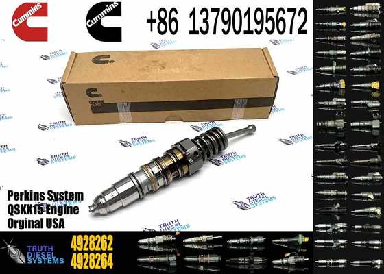 New Construction Machinery Parts Fuel Injector for QSKX15 Diesel Engine OEM 4928262 4384260 Stainless Steel 1 Year Warranty