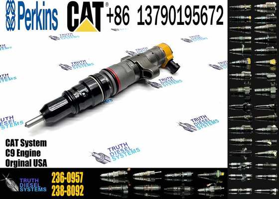 Excavator Accessories Fuel Injector 225-0117 236-0957 238-8092 240-8063 242-0857 245-3516 for CAT C9 Construction Machinery