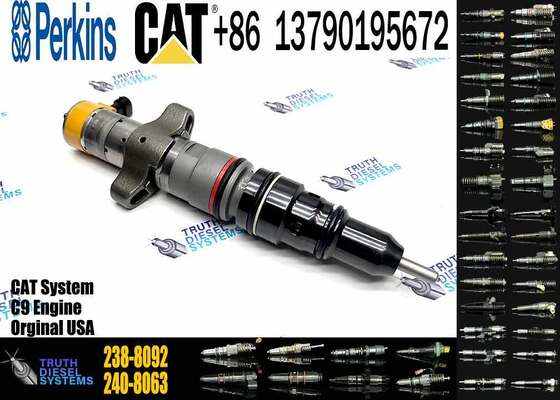 Excavator Accessories Fuel Injector 225-0117 236-0957 238-8092 240-8063 242-0857 245-3516 for CAT C9 Construction Machinery