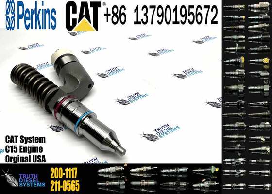 Excavator Accessories for CAT C11 C13 C15 Fuel Injector 191-3003 1913003 200-1117 2001117 for Construction Machinery