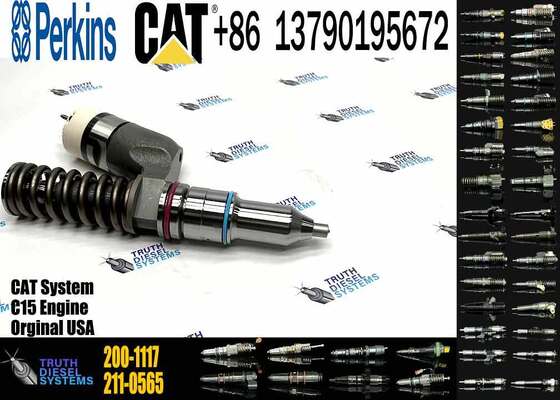Excavator Accessories for CAT C11 C13 C15 Fuel Injector 191-3003 1913003 200-1117 2001117 for Construction Machinery