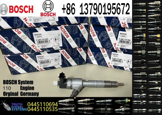 গুণমান Auto Parts 0445110694 Common Rail diesel Injector 0445110694 1112100JQFB1 0986435332 for 4HK1 JE493 for WOLF Isuzu Je493 কারখানা